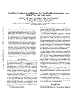 PosDiffNet: Positional Neural Diffusion for Point Cloud Registration in
  a Large Field of View with Perturbations