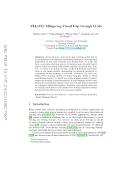 VLLaVO: Mitigating Visual Gap through LLMs