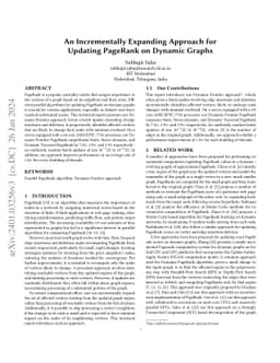 An Incrementally Expanding Approach for Updating PageRank on Dynamic
  Graphs