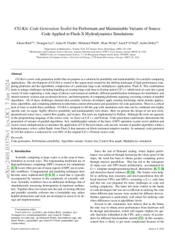 CG-Kit: Code Generation Toolkit for Performant and Maintainable Variants
  of Source Code Applied to Flash-X Hydrodynamics Simulations