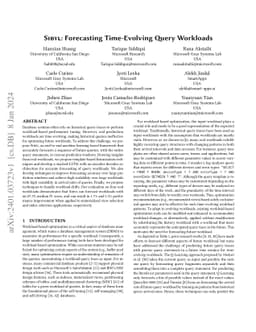 Sibyl: Forecasting Time-Evolving Query Workloads