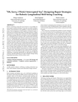 "Oh, Sorry, I Think I Interrupted You'': Designing Repair Strategies for
  Robotic Longitudinal Well-being Coaching