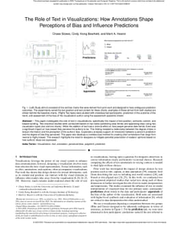 The Role of Text in Visualizations: How Annotations Shape Perceptions of
  Bias and Influence Predictions