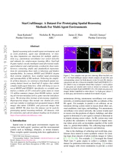StarCraftImage: A Dataset For Prototyping Spatial Reasoning Methods For
  Multi-Agent Environments