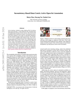 Inconsistency-Based Data-Centric Active Open-Set Annotation