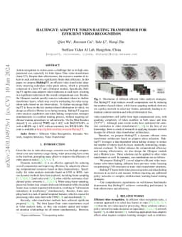 HaltingVT: Adaptive Token Halting Transformer for Efficient Video
  Recognition