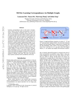 MGNet: Learning Correspondences via Multiple Graphs