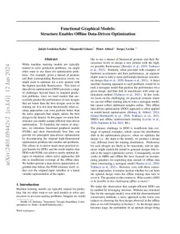 Functional Graphical Models: Structure Enables Offline Data-Driven
  Optimization