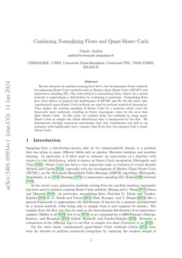 Combining Normalizing Flows and Quasi-Monte Carlo