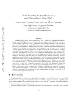 Faster Sampling without Isoperimetry via Diffusion-based Monte Carlo