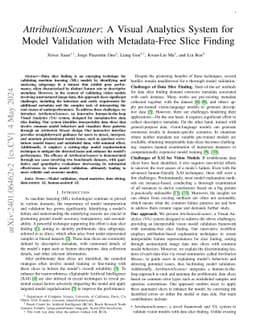 AttributionScanner: A Visual Analytics System for Model Validation with
  Metadata-Free Slice Finding