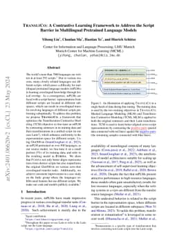 TransliCo: A Contrastive Learning Framework to Address the Script
  Barrier in Multilingual Pretrained Language Models