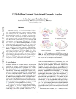 CCFC: Bridging Federated Clustering and Contrastive Learning