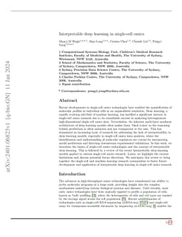 Interpretable deep learning in single-cell omics