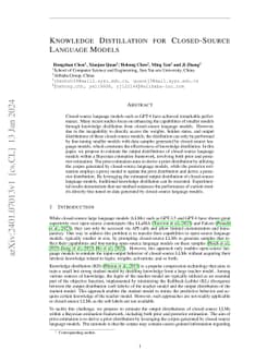 Knowledge Distillation for Closed-Source Language Models