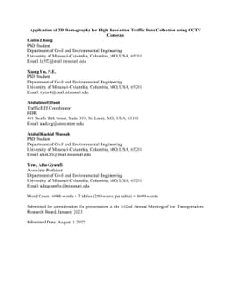 Application of 2D Homography for High Resolution Traffic Data Collection
  using CCTV Cameras
