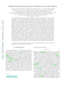 Multifractal-spectral features enhance classification of anomalous
  diffusion
