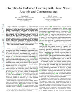 Over-the-Air Federated Learning with Phase Noise: Analysis and
  Countermeasures