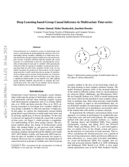 Deep Learning-based Group Causal Inference in Multivariate Time-series