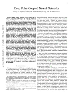 Deep Pulse-Coupled Neural Networks
