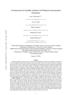 A Framework for Scalable Ambient Air Pollution Concentration Estimation