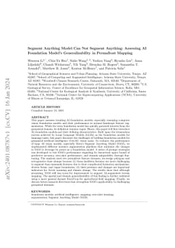 Segment Anything Model Can Not Segment Anything: Assessing AI Foundation
  Model's Generalizability in Permafrost Mapping