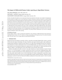 The Impact of Differential Feature Under-reporting on Algorithmic
  Fairness