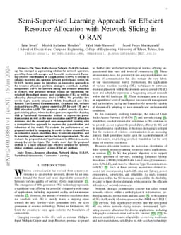 Semi-Supervised Learning Approach for Efficient Resource Allocation with
  Network Slicing in O-RAN