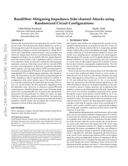 RandOhm: Mitigating Impedance Side-channel Attacks using Randomized
  Circuit Configurations