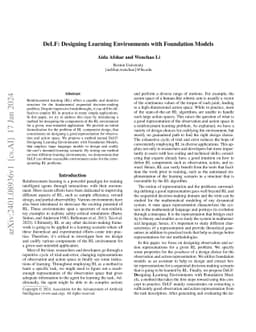 DeLF: Designing Learning Environments with Foundation Models