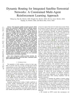 Dynamic Routing for Integrated Satellite-Terrestrial Networks: A
  Constrained Multi-Agent Reinforcement Learning Approach