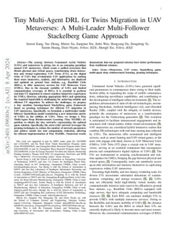 Tiny Multi-Agent DRL for Twins Migration in UAV Metaverses: A
  Multi-Leader Multi-Follower Stackelberg Game Approach