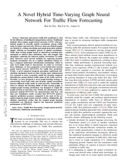 A novel hybrid time-varying graph neural network for traffic flow
  forecasting