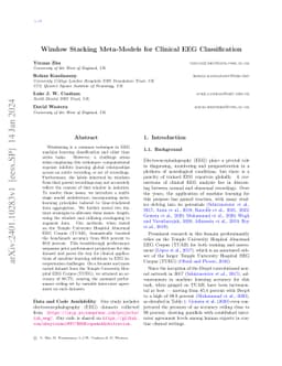 Window Stacking Meta-Models for Clinical EEG Classification