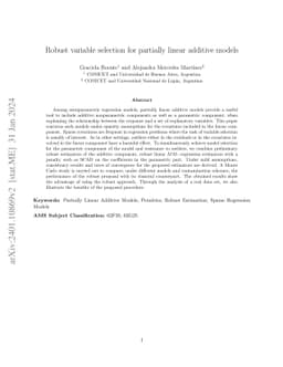 Robust variable selection for partially linear additive models