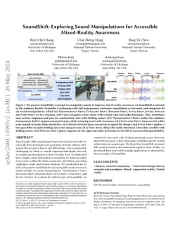 SoundShift: Exploring Sound Manipulations for Accessible Mixed-Reality
  Awareness