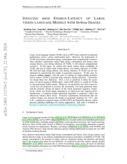 Inducing High Energy-Latency of Large Vision-Language Models with
  Verbose Images