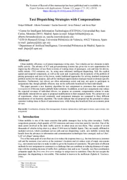 Taxi dispatching strategies with compensations