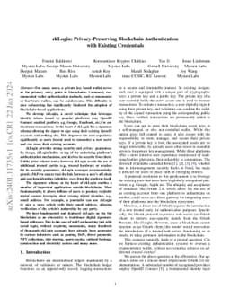 zkLogin: Privacy-Preserving Blockchain Authentication with Existing
  Credentials