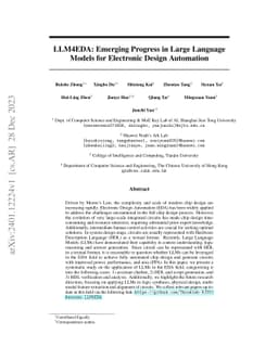 LLM4EDA: Emerging Progress in Large Language Models for Electronic
  Design Automation