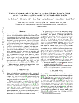 Spatial Scaper: A Library to Simulate and Augment Soundscapes for Sound
  Event Localization and Detection in Realistic Rooms