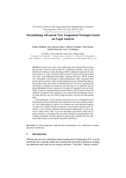 Streamlining Advanced Taxi Assignment Strategies based on Legal Analysis