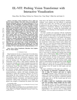 EL-VIT: Probing Vision Transformer with Interactive Visualization