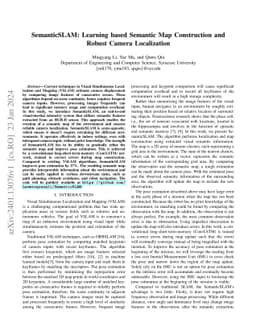 SemanticSLAM: Learning based Semantic Map Construction and Robust Camera
  Localization