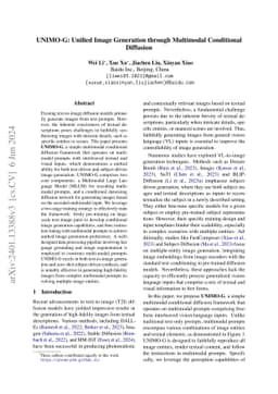 UNIMO-G: Unified Image Generation through Multimodal Conditional
  Diffusion