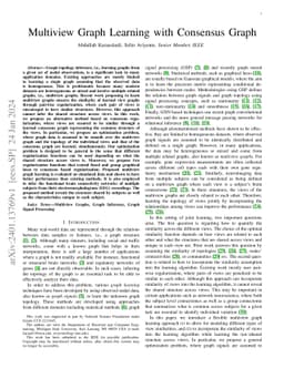 Multiview Graph Learning with Consensus Graph