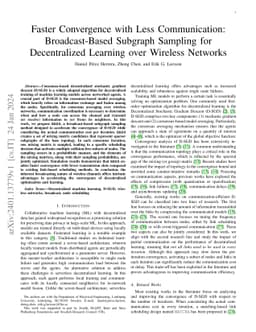 Faster Convergence with Less Communication: Broadcast-Based Subgraph Sampling for Decentralized Learning over Wireless Networks