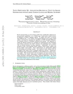 Taiyi-Diffusion-XL: Advancing Bilingual Text-to-Image Generation with
  Large Vision-Language Model Support