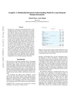 LongFin: A Multimodal Document Understanding Model for Long Financial
  Domain Documents
