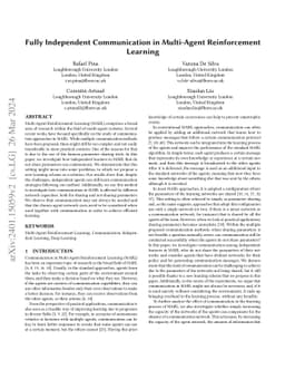 Fully Independent Communication in Multi-Agent Reinforcement Learning